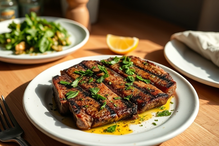 Gegrilde biefstuk met chimichurri