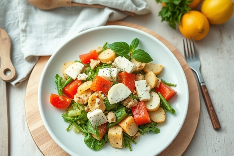 Bietensalade met geitenkaas