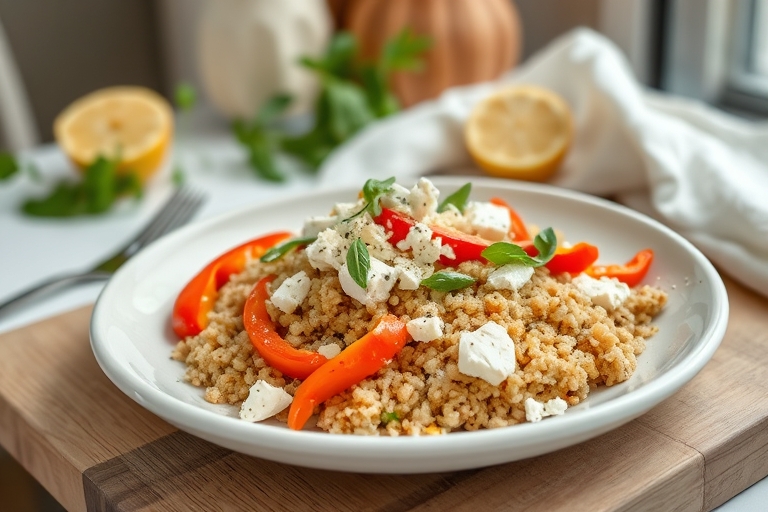 Gevulde paprika's met bulgur