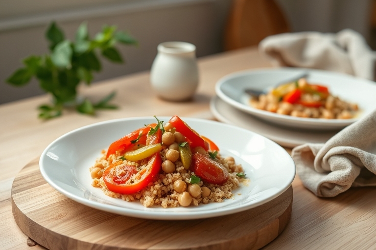 Gevulde paprika’s met bulgur