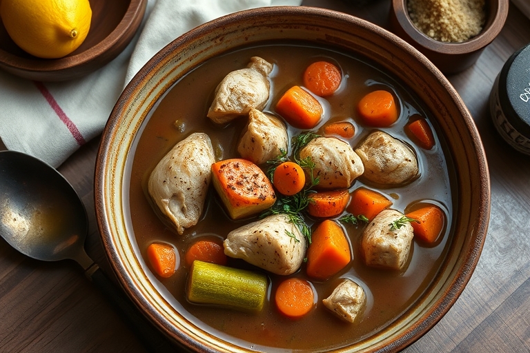 Kipstoofpotje met groenten