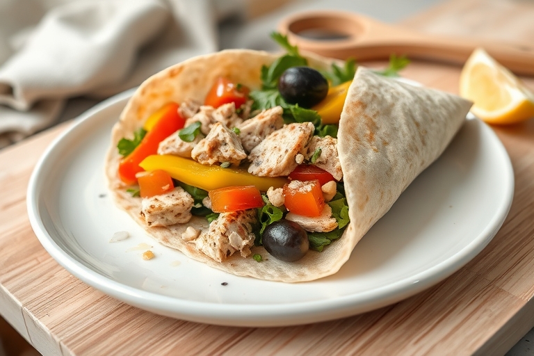 Mediterrane tonijnwraps
