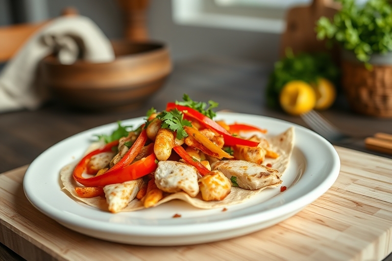 Milde kipfajita's