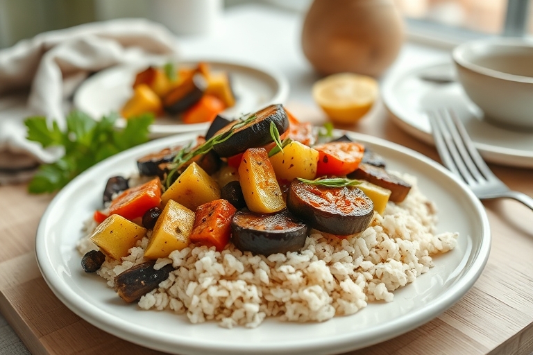 Ratatouille met rijst