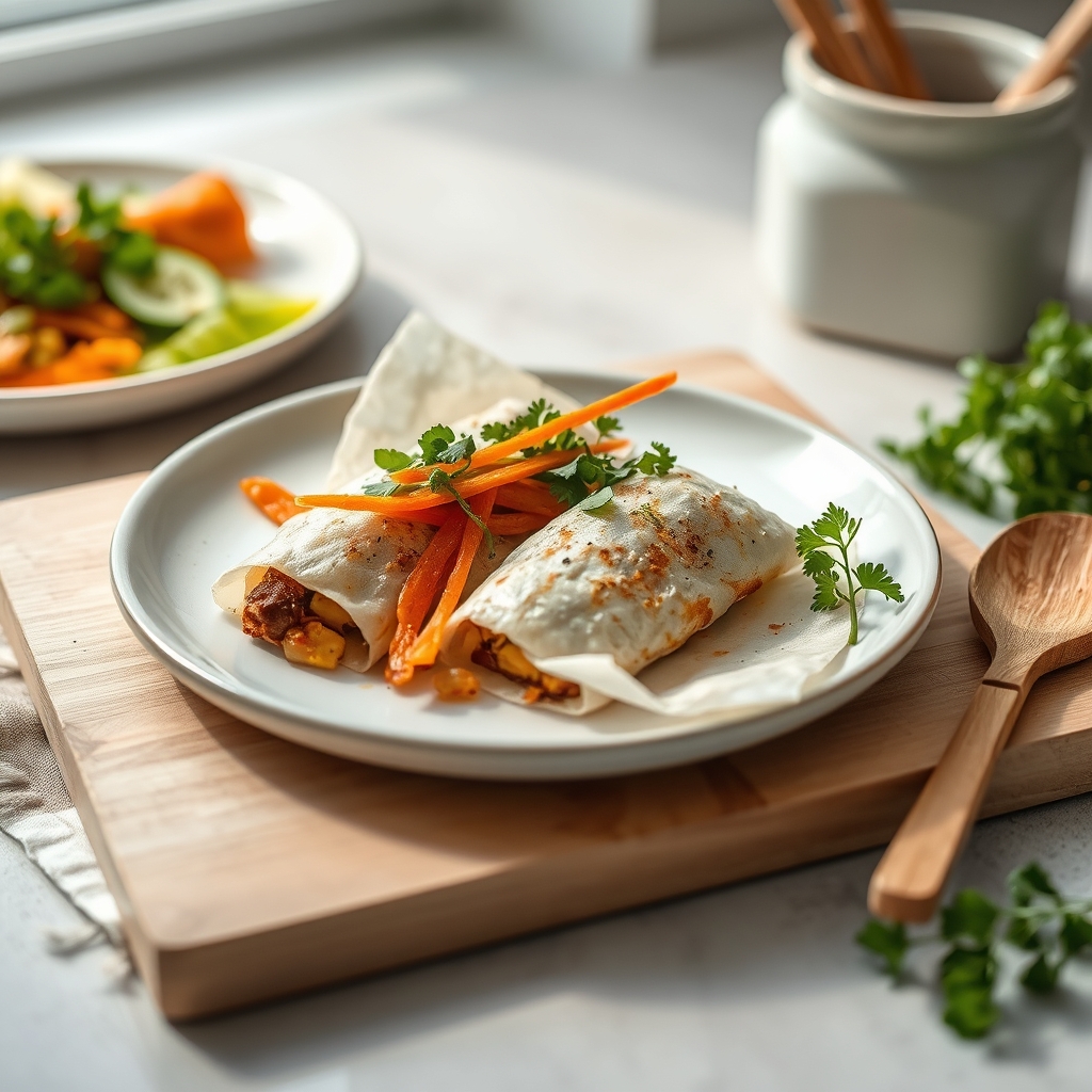 Rijstpapierrolletjes met tofu