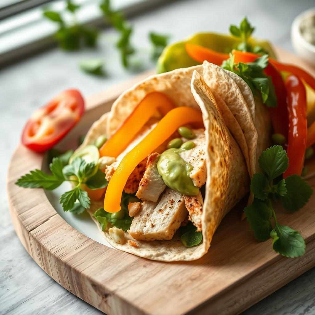 Volkoren wraps met kip