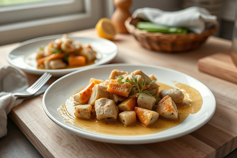 Varkenshaas met mosterd-roomsaus