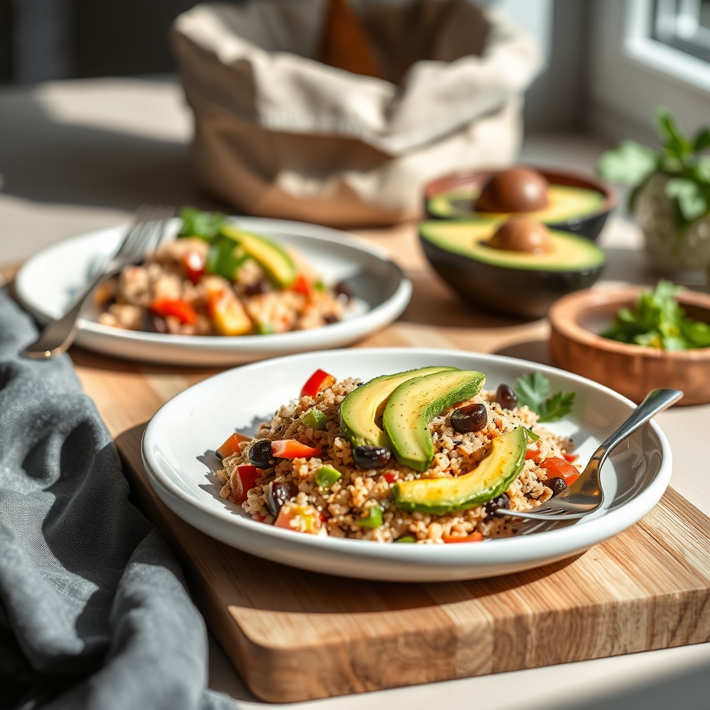 Quinoa salade met avocado