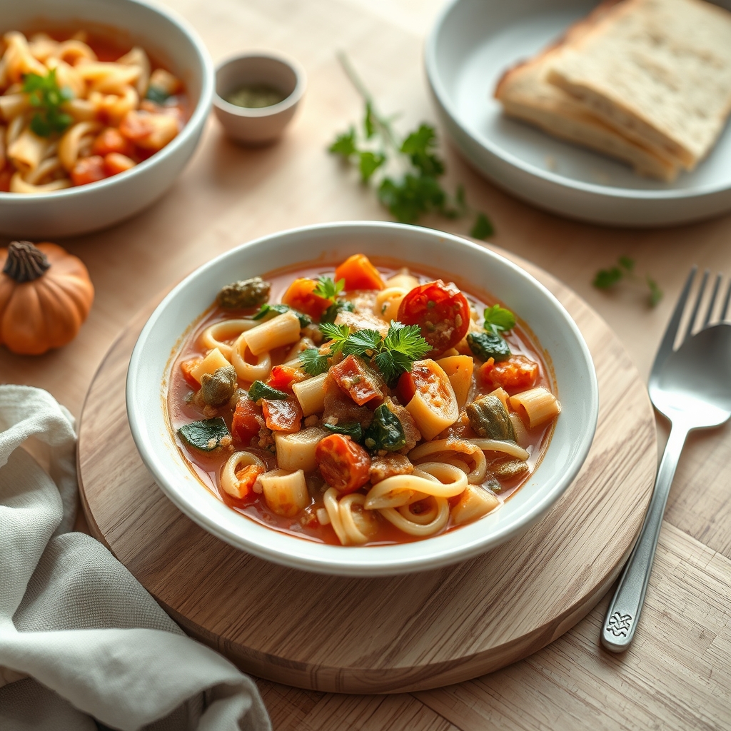 Minestrone met volkoren pasta