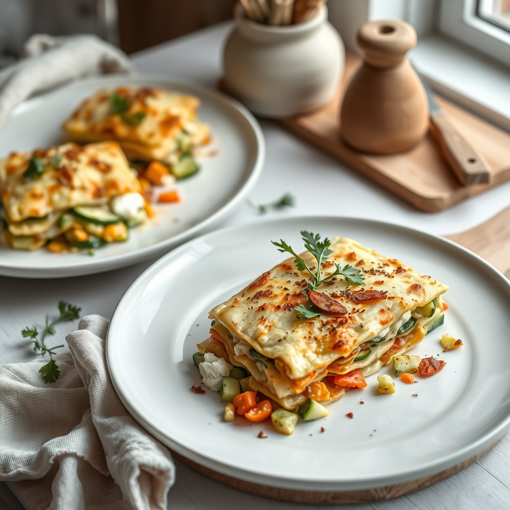 Courgette-pompoenlasagne
