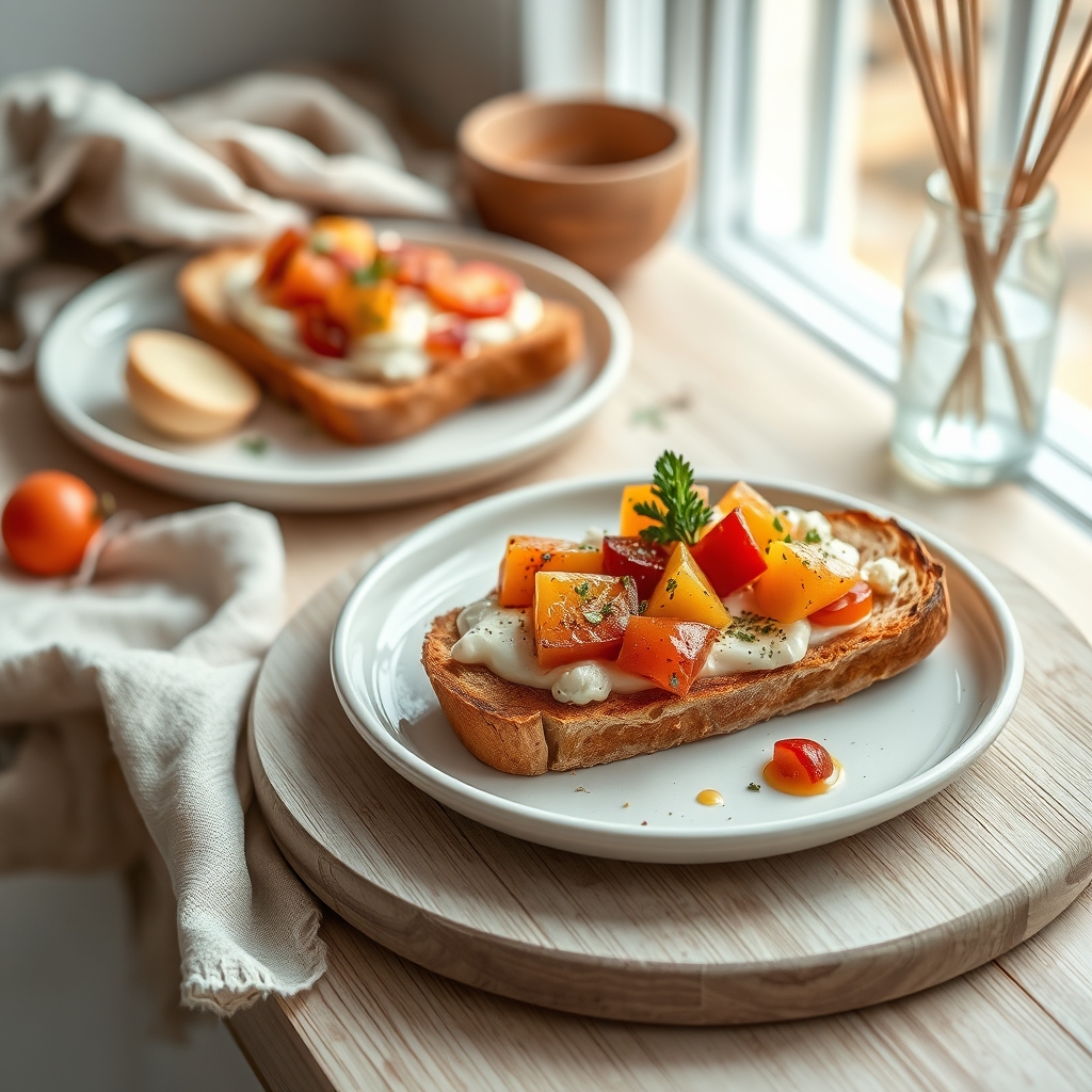 Franse toast met aardbeien