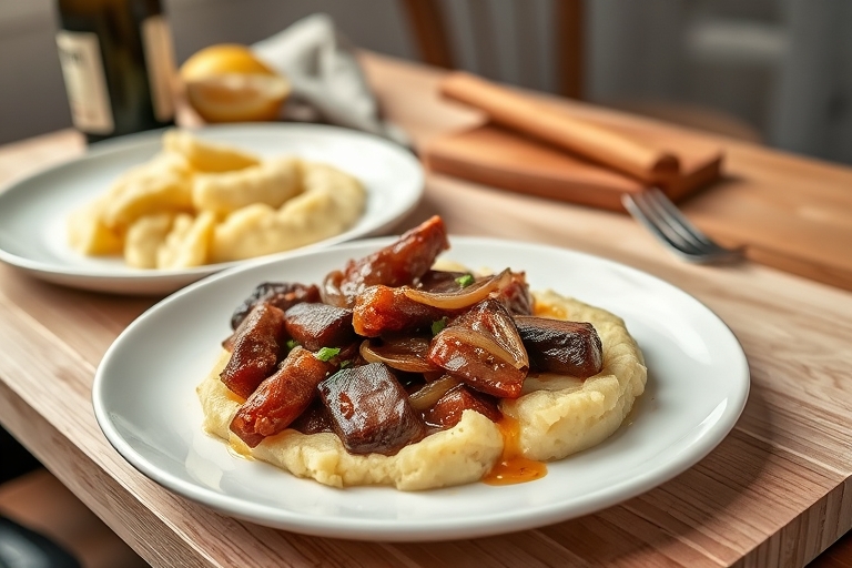 Vlaamse stoverij met puree