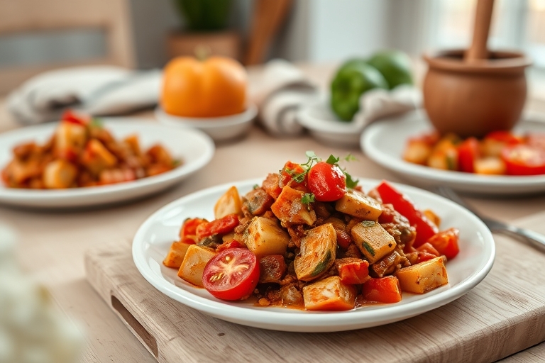 Vegetarische chili met zoete aardappel