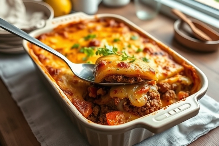 Mexicaanse lasagne met lasagnebladen
