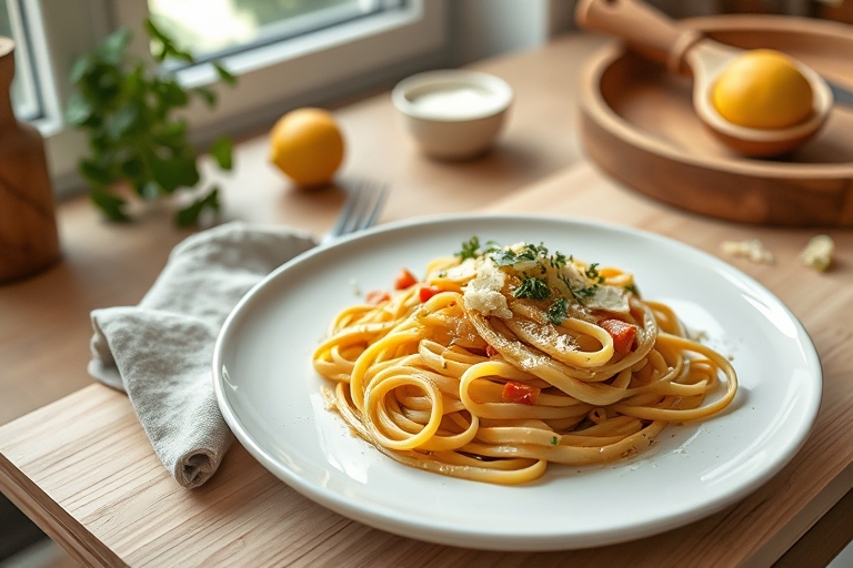 Tagliatelle met paddenstoelen