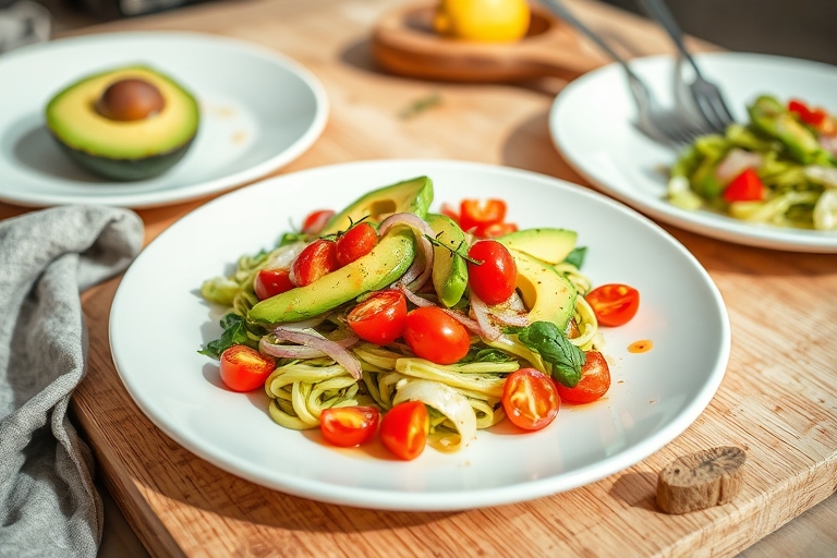 Linzensalade met avocado