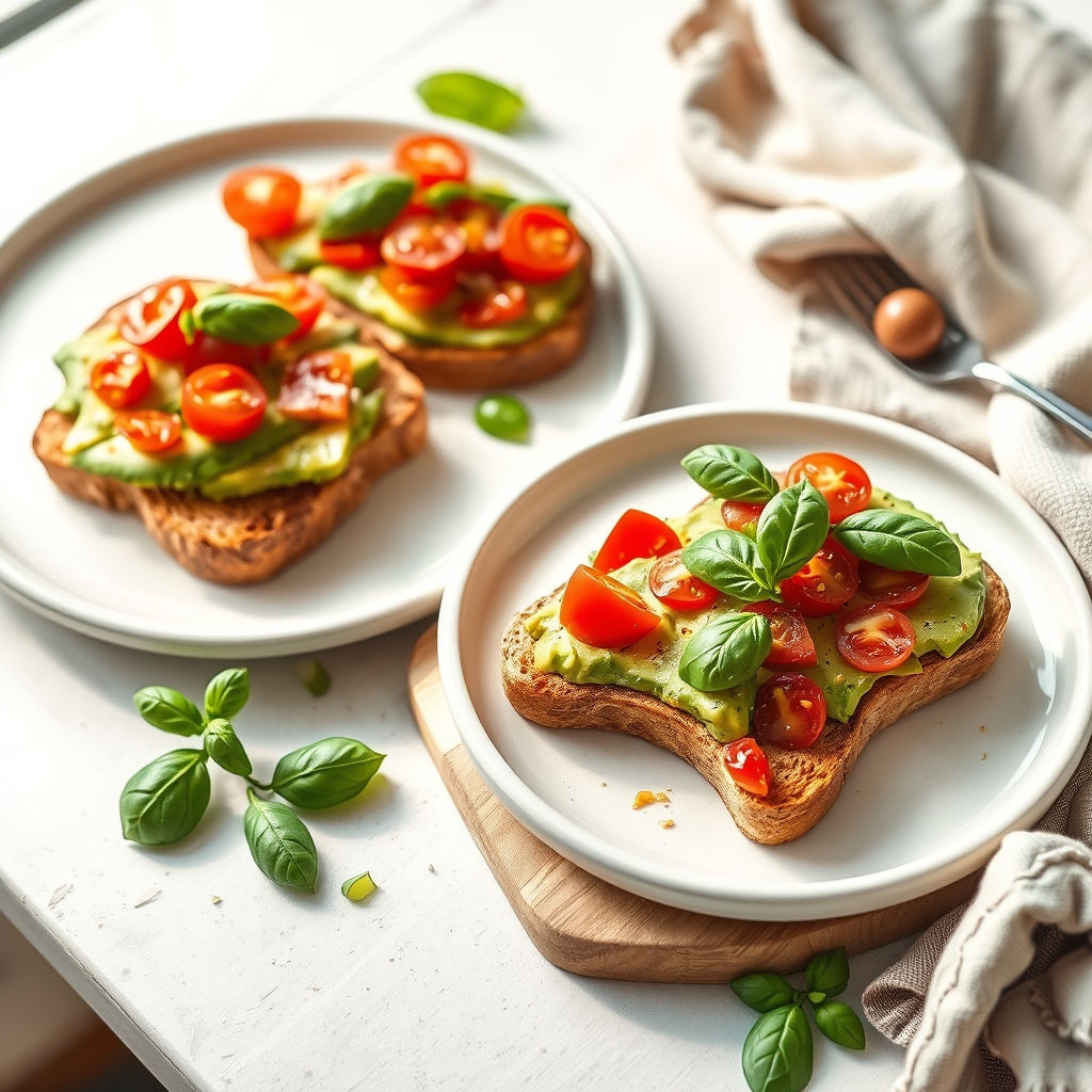 Avocado toast met tomaat