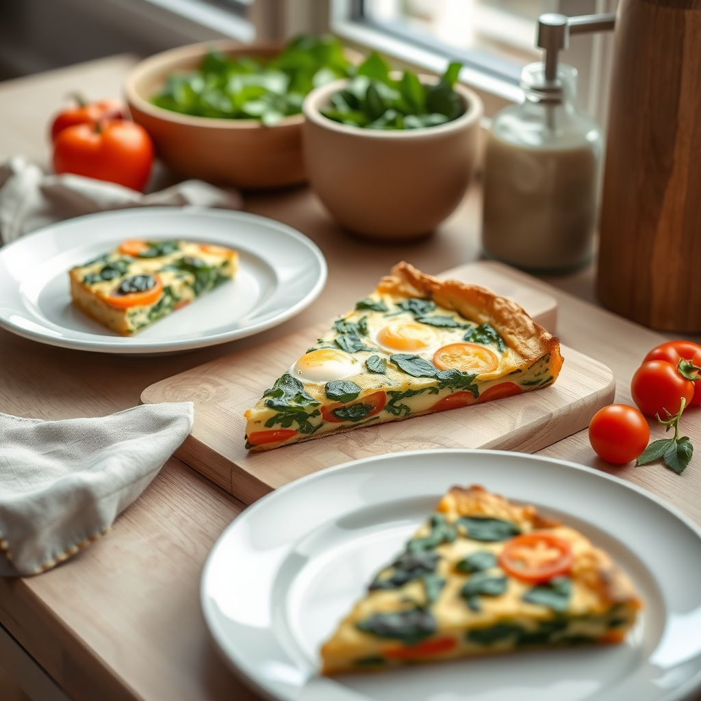 Frittata met spinazie