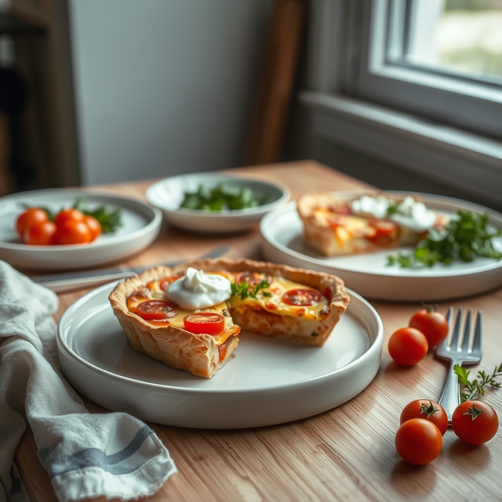 Quiche met geitenkaas