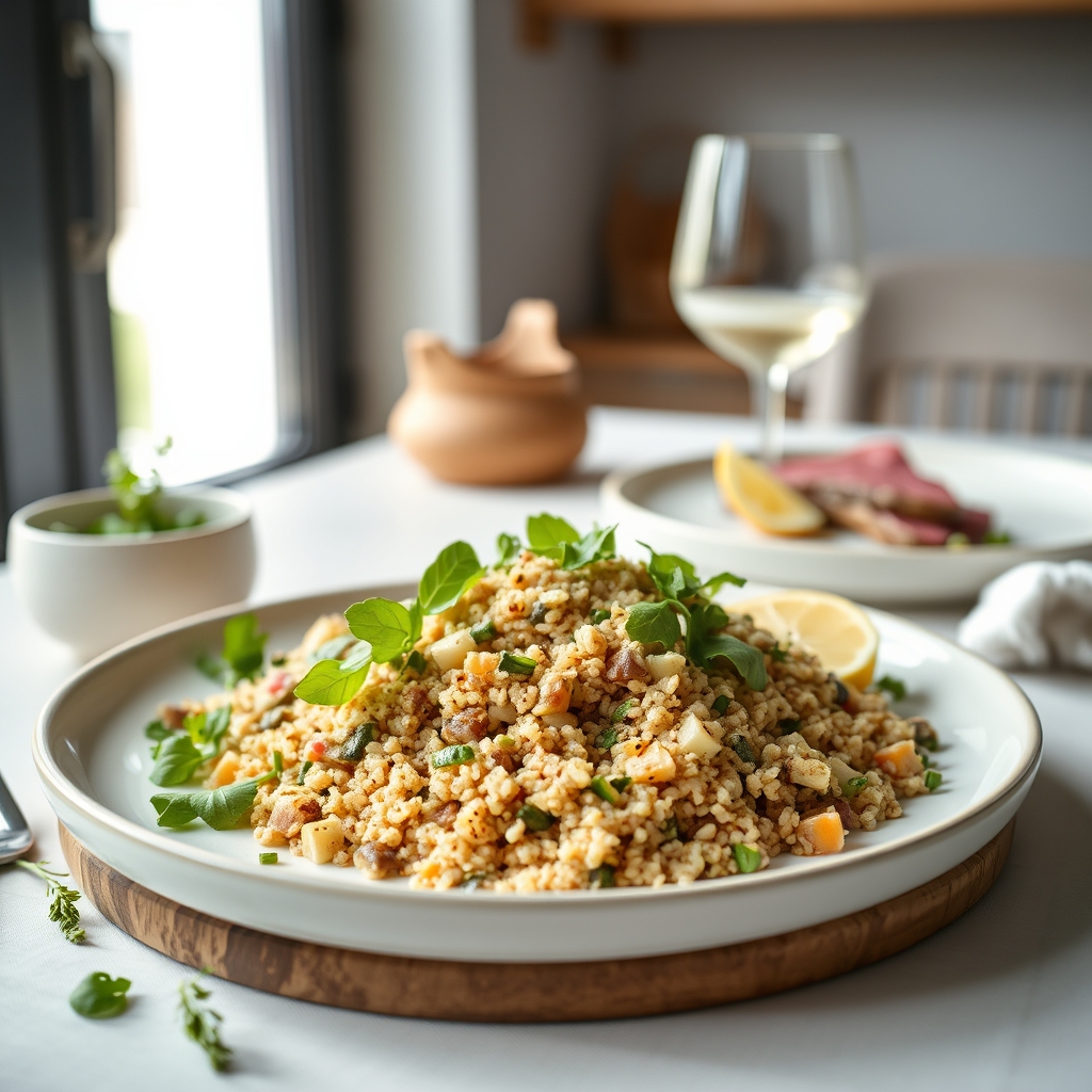 Quinoa met prei en citroen