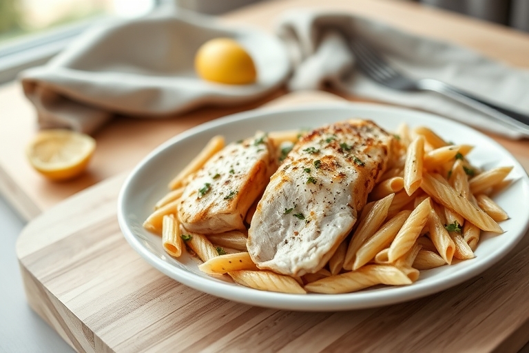 Kipfilet met mosterd-roomsaus