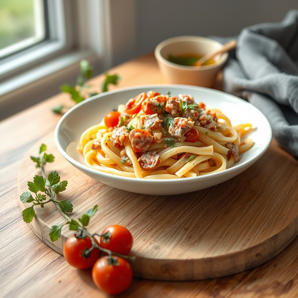 Pastasalade met tonijn