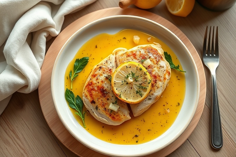 Kip Piccata met citroensaus