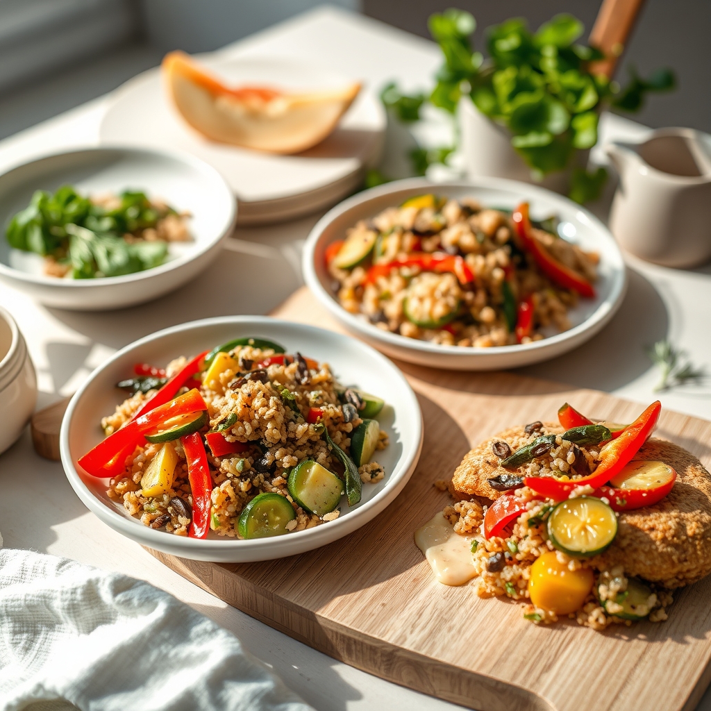 Seizoensgroenten met quinoa
