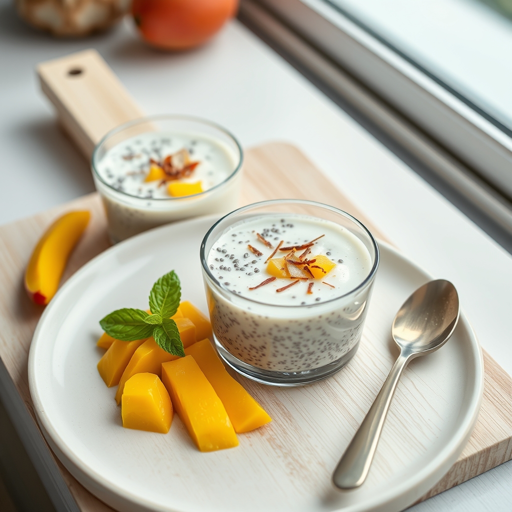 Chia pudding kokos-mango