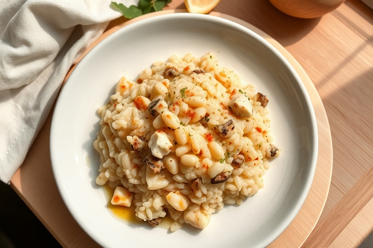 Risotto met paddenstoelen