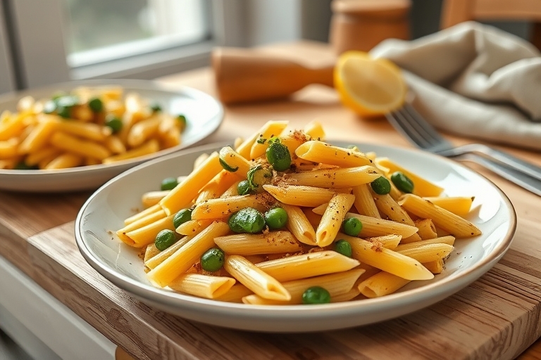 Volkoren pasta met courgette