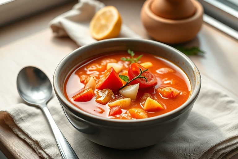 Tomatensoep met croutons