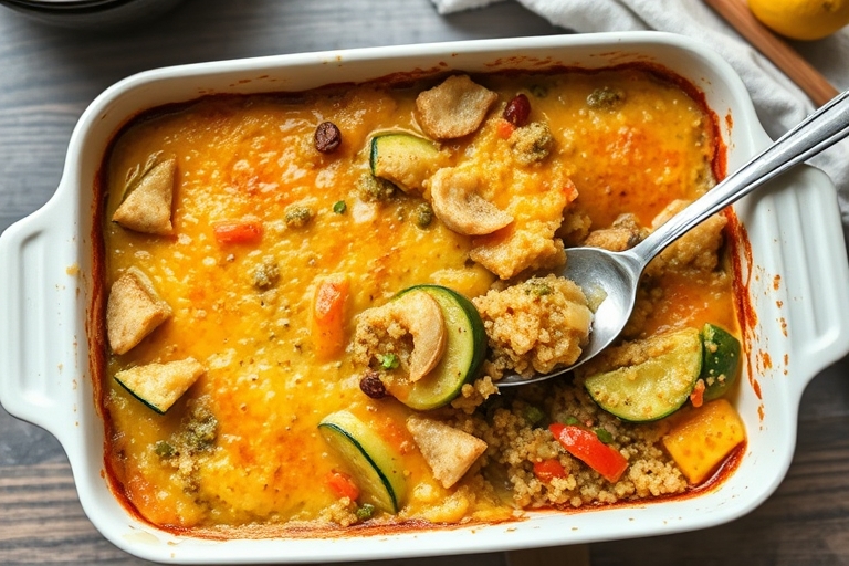 Bonenschotel met quinoa